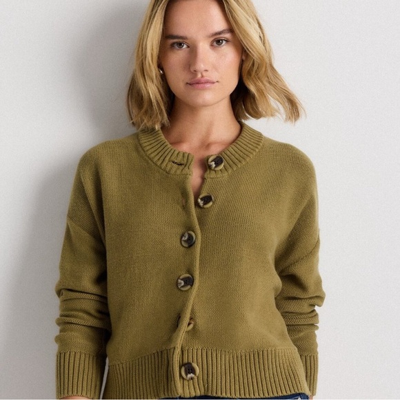 Quince Sweaters - Quince Herb Green Cardigan